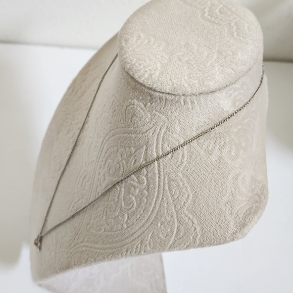 Sterling Silver Hear with Crystal Necklace - Picture 8 of 14